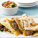Spicy Pork Quesadillas